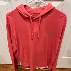 Men’s long sleeve shirt with hood, large